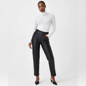 Spanx Leather-Like Straight Leg Pant